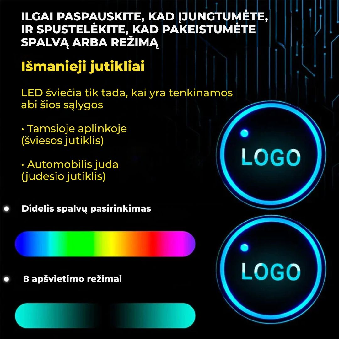 Auto Verlichte Drankonderzetter